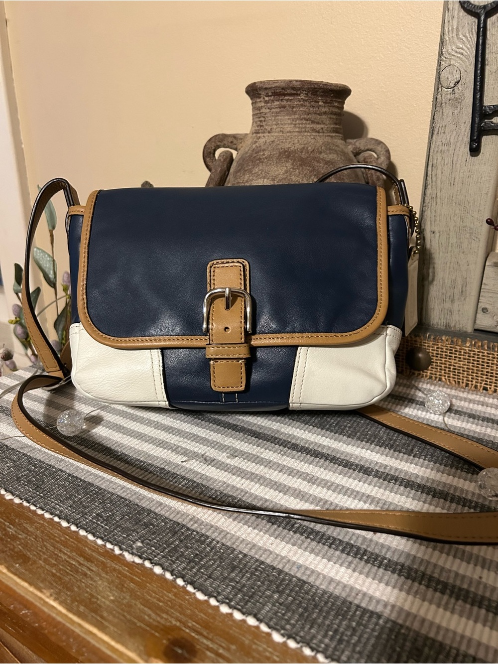 Coach Hadley Colorblock small Crossbody Leather Purse